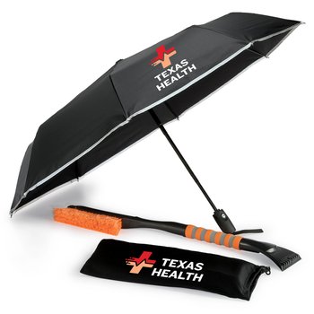 Making A Difference All-Weather Holiday Gift Set With Holiday Gift Tag - Personalization Available from Positive Promotions