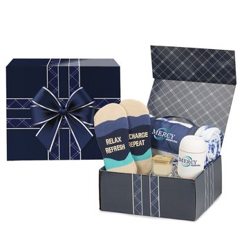 Warm & Cozy Holiday Box Gift Set - Personalization Available from Positive Promotions