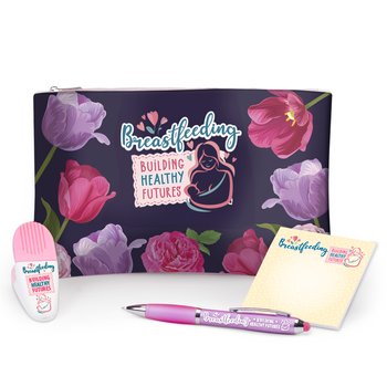 Breastfeeding Floral Pouch Kit from Positive Promotions