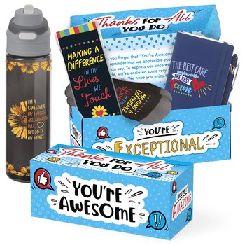 Nursing Home Thanks for All You Do Gift Boxed Trio - Card Personalization Available from Positive Promotions