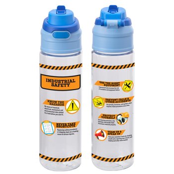 Industrial Safety Tritan Dual-Sip Water Bottle 28 oz. With Carry Handle from Positive Promotions