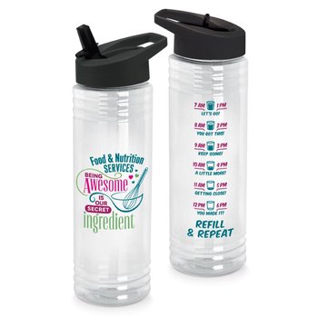 Food & Nutrition Services: Being Awesome Is Our Secret Ingredient Solara Water Bottle 24-Oz. from Positive Promotions