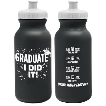 Graduate: I Did It! Sporty Squeeze Bottle 20-Oz. from Positive Promotions