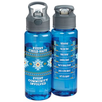 Every Child Safe; Every Community Involved Wellness Water Bottle 32-Oz. from Positive Promotions