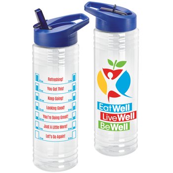Eat Well, Live Well, Be Well Solara Water Bottle 24 oz. from Positive Promotions
