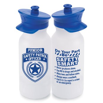 Junior Safety Patrol Officer Police Hat Water Bottle 20 oz from Positive Promotions