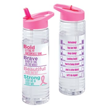 Bold, Brave, Beautiful, Strong Solara Water Bottle 24 oz. from Positive Promotions