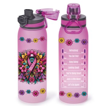 Hope Floral Ribbon Jasper Ombre Tritan Water Bottle 32 oz. from Positive Promotions