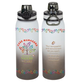 Case Managers: It's in Our Nature to Care Jasper Ombre Tritan Water Bottle 32 oz. from Positive Promotions