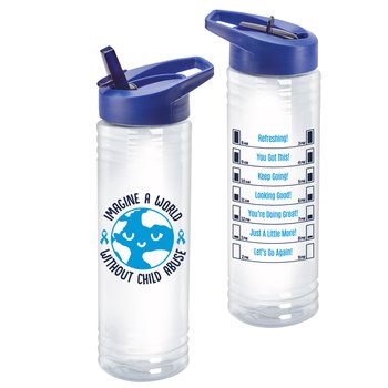 Imagine a World Without Child Abuse Solara Water Bottle 24 oz. from Positive Promotions