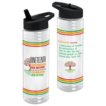 Juneteenth Solara Water Bottle 24-Oz. from Positive Promotions