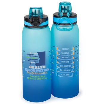 Health Information Professionals: Because Data Makes a Difference Jasper Ombre Tritan Water Bottle 32 oz. from Positive Promotions