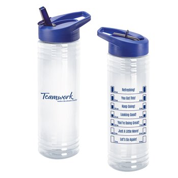 Teamwork Makes The Dreamwork Solara Water Bottle 24-Oz. from Positive Promotions