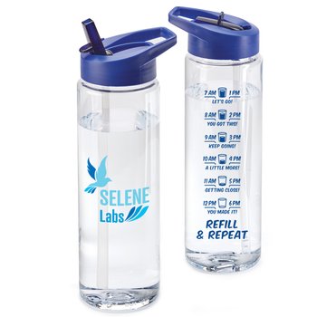 Blue Refill & Repeat Solara Water Bottle 24-Oz. - Personalization Available from Positive Promotions