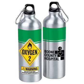 Respiratory Therapists Oxygen Tank Water Bottle 25-Oz. - Personalization Available from Positive Promotions