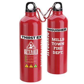 Thirst Extinguisher Water Bottle 25 oz. - One-Color Personalization Available from Positive Promotions