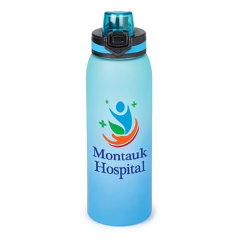 Jasper Blue Ombre Tritan Water Bottle 32-Oz. - Personalization Available from Positive Promotions
