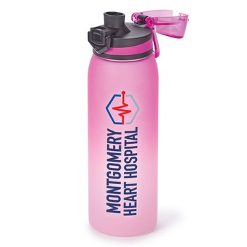 Jasper Pink Ombre Tritan Water Bottle 32-Oz. - Personalization Available from Positive Promotions