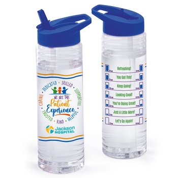 We Are the Patient Experience (Circle) Solara Water Bottle 24-Oz. - Personalization Available from Positive Promotions