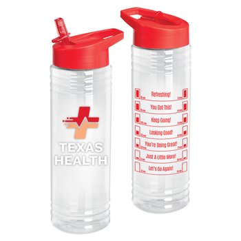 Red Hydration Solara Water Bottle 24 oz. - Personalization Available from Positive Promotions