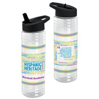 Hispanic Heritage Solara Water Bottle 24 oz. - One-Color Personalization Available from Positive Promotions