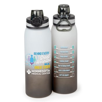 Behind Every Great Hospital Is a Great Staff Jasper Ombre Tritan Water Bottle 32 oz. - Personalization Available from Positive Promotions