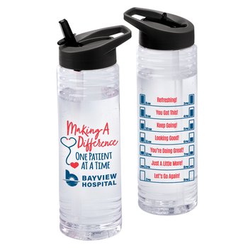 Making a Difference One Patient at a Time Solara Water Bottle 24 oz. - Personalization Available from Positive Promotions