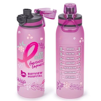 Hope Inspires, Awareness Empowers Jasper Ombre Tritan Water Bottle 32 oz. - One-Color Personalization Available from Positive Promotions