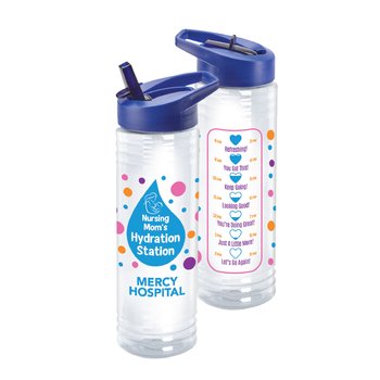 Nursing Mom's Hydration Station Solara Water Bottle 24 oz. - One-Color Personalization Available from Positive Promotions