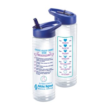 Choose Healthy Drinks When Breastfeeding Solara Water Bottle 24 oz. - One-Color Personalization Available from Positive Promotions