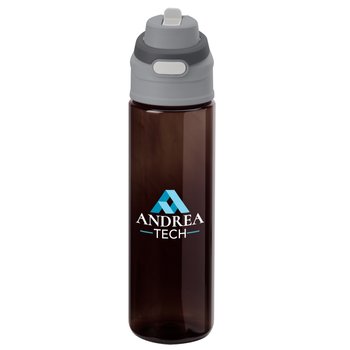 Smoke/Gray Tritan Dual-Sip Water Bottle 28 oz. With Carry Handle - Personalization Available from Positive Promotions