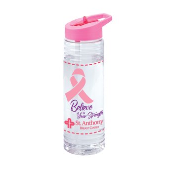 Believe In Your Strength Solara Water Bottle 24 oz. - One-Color Personalization Available from Positive Promotions