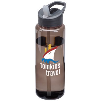 Gray 32-oz. Water Bottle - Personalization Available from Positive Promotions