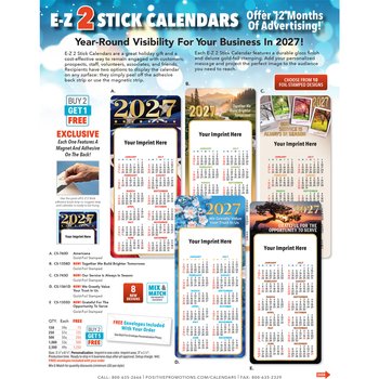 E-Z 2 Stick Calendars Flyer from Positive Promotions