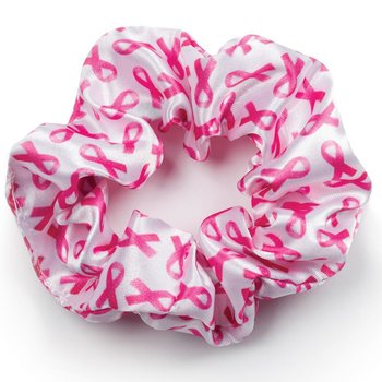 Pink Ribbon Hair Scrunchie