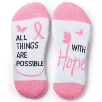 With Hope All Things Are Possible Cushioned Ankle Socks