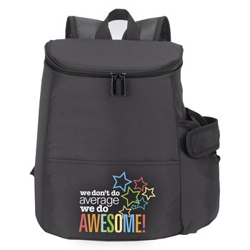 We Don't Do Average; We Do Awesome! Hydro 2.0 12-Can Insulated Backpack Cooler Bag With 30-/40-oz. Tumbler Pocket