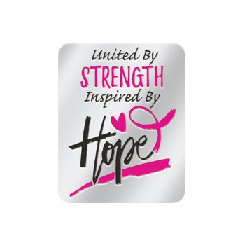 United by Strength, Inspired by Hope Lapel Pin With Presentation Card from Positive Promotions