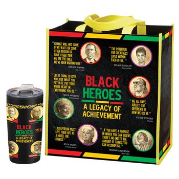 Black Heroes: A Legacy of Achievement Tote & Tumbler Gift Set