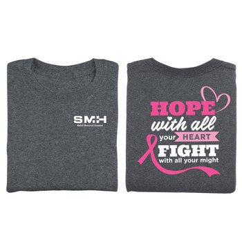 Hope With All Your Heart Fight With All Your Might Personalized Two-Sided Awareness T-Shirt