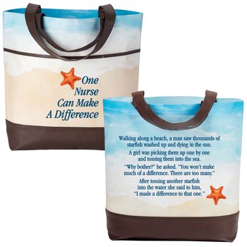 One Nurse Can Make a Difference Malibu Non-Woven Tote Bag