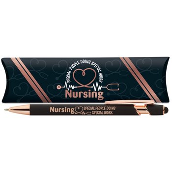 Nursing: Special People Doing Special Work Black/Rose-Gold Stylus Pen