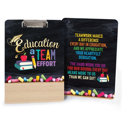 Education A Team Effort Clipboard Positive Promotions