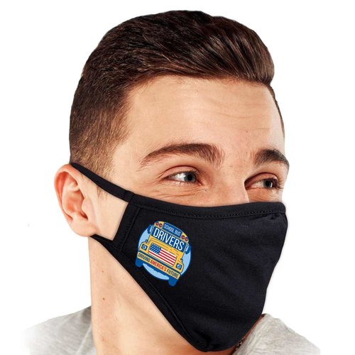 School Bus Drivers: Driving America's Future 2-Ply 100% Cotton Face ...
