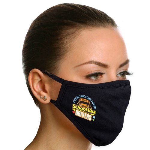 School Bus Drivers: Keeping Education Moving 2-Ply 100% Cotton Face ...