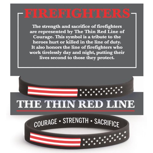 Firefighter Silicone Wristbands – Race Track Wholesale