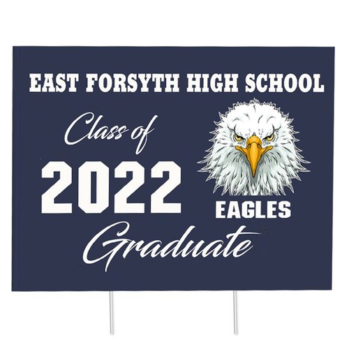 Create Your Own 24" x 18" Yard Sign With Stand (Color Background ...