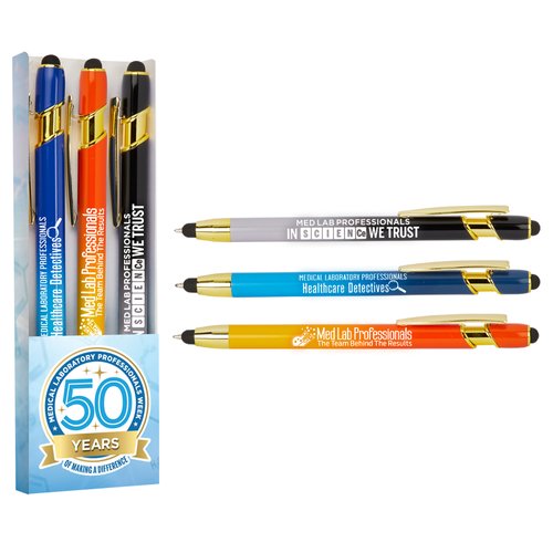 Lab Week Pens Medical Laboratory Professionals Week 50th Anniversary Ombré Dual ...