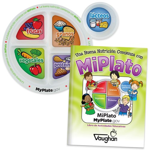 Spanish MyPlate Child's Portion Meal Plate With Personalized Activities