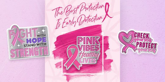 Breast Cancer Awareness Lapel Pins